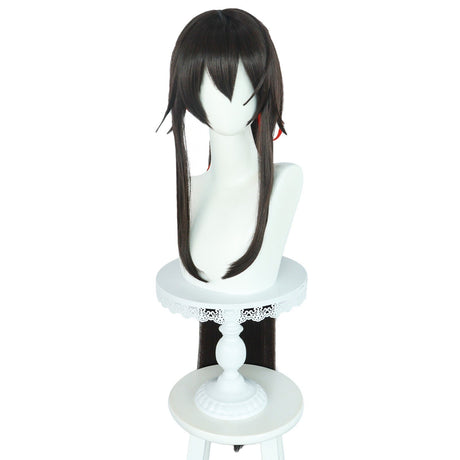 Hells Paradise Wig Yamada Asaemon Sagiri Cosplay Costume Dark Brown Long Sideburns Horsetail Wig 2023 New Anime Cosplay Wig, everythinganimee