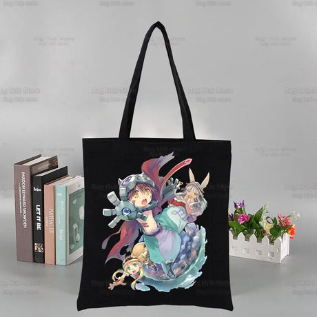 This canvas bag is a labor of love, to capture the love of your anime characters. If you are looking for more Made In Abyss Merch,We have it all! Check out all our Anime Merch now!