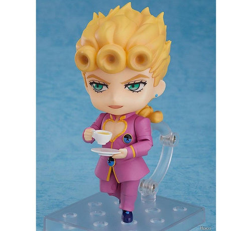 Jojo's Bizarre Adventure Figures #1155 Giorno Giovanna Action Figures Giogio Q Version Anime Pvc Model Periphery Kawaii Toy, everythinganimee