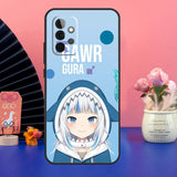 Gawr Gura Hololive Anime Case For Samsung Galaxy A54 A34 A24 A14 A73 A53 A33 A23 A13 A52 A32 A22 A12 A51 A71 Cover, everythinganimee