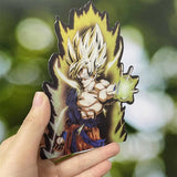 This electrifying sticker captures the essence of Goku, in a dynamic 3D effect. If you are looking for more Dragon Ball Z Merch, We have it all!| Check out all our Anime Merch now!