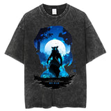 Anime TShirt Men Women Demon Slayer Manga Printed Tshirts 100%Cotton for Summer Harajuku Gothic Streetwear Casual Tops Tees, everythinganimee