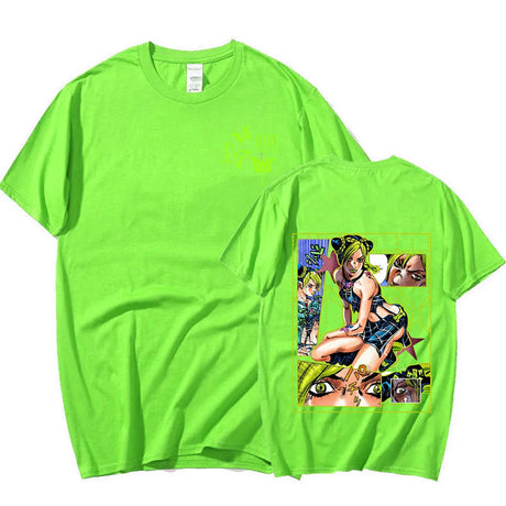 Dive into the eccentric world of Stands, fashion,with our Jolyne Cujoh T-Shirt If you are looking for more JoJo's Bizarre Merch, We have it all!| Check out all our Anime Merch now!