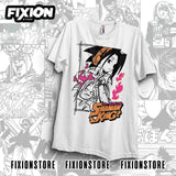 Here at Everythinganimee we have the best anime shirts in the world.
Dive into the world of Shaman King with this iconic Spirit Tee featuring Yoh Asakura and Amidamaru. With a striking design that blends classic anime aesthetics with vibrant colors, this shirt captures the mystical and adventurous spirit of the series.