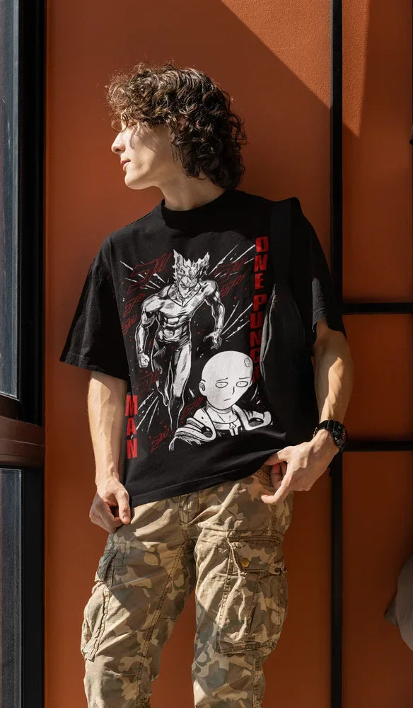 Immerse yourself with this striking tee featuring the unyielding Saitama tee. If you are looking for more One Punch Man Merch, We have it all! | Check out all our Anime Merch now!