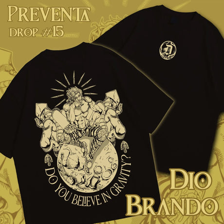 Immerse yourself in this Dio Brando tee, perfect for anime fans. Looking for more Jojo's Bizarre merch? Explore our full collection of anime merch now!