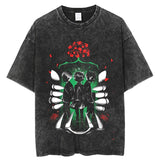 Anime Kimetsu no Yaiba Demon Slayer Washed Tshirts Men Women Inosuke Manga Print Tops Tees for Summer Gothic HarajukuStreetwear Everythinganimee, anime merch, anime gear, anime, anime stuff, buy anime, Manga Otaku Cosplay Japan Animation Shonen Shoujo Seinen Shojo Mecha Fandom Subtitle Dubbed Fanart MyAnimeList MangaStream Studio Ghibli