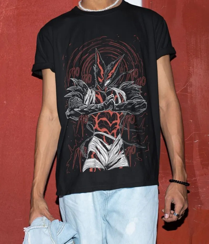 This tee features a powerful and dynamic illustration of Garou in his most formidable form.  If you are looking for more One Piece Merch, We have it all! | Check out all our Anime Merch now!