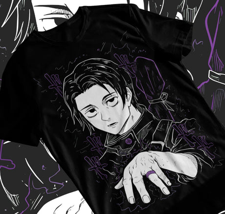 This kawaii tee features the striking character Yuta Okkotsu from Jujutsu Kaisen, perfect for fans. . If you are looking for more Jujutsu Kaisen Merch, We have it all! | Check out all our Anime Merch now!