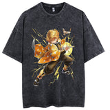 Anime Kimetsu no Yaiba Demon Slayer Washed Tshirts Men Women Inosuke Manga Print Tops Tees for Summer Gothic HarajukuStreetwear Everythinganimee, anime merch, anime gear, anime, anime stuff, buy anime, Manga Otaku Cosplay Japan Animation Shonen Shoujo Seinen Shojo Mecha Fandom Subtitle Dubbed Fanart MyAnimeList MangaStream Studio Ghibli