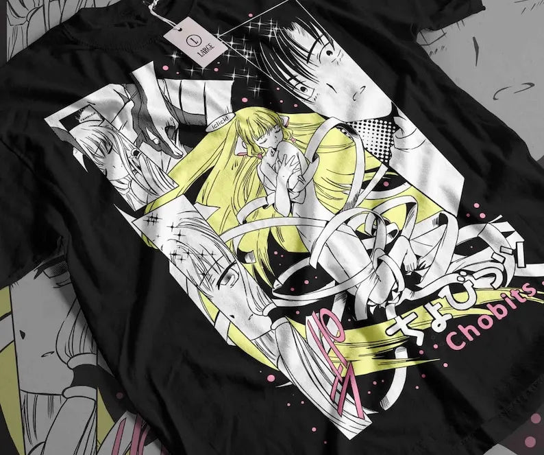 Immerse yourself in this striking Chi Tee, perfect for anime fans Looking for more Chobits merch? Explore our full collection of anime merch now!