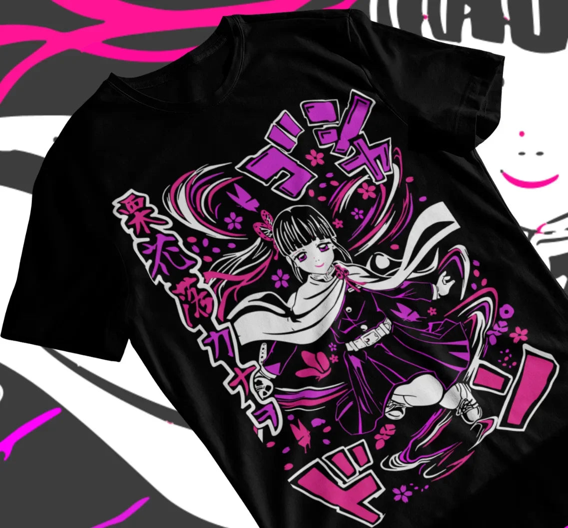 Here at Everythinganimee we have only the best anime merch! Free Global Shipping.
Step into the world of Kimetsu no Yaiba with this striking Kanao Tsuyuri T-shirt, a perfect tribute to one of the most beloved characters in the Demon Slayer universe.