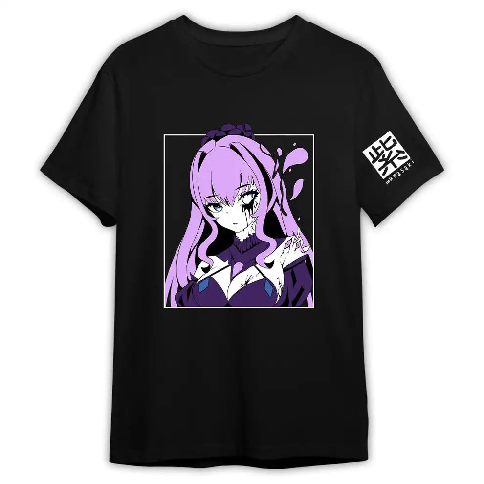 Here at Everythinganimee we have the best anime shirts in the world.
Unleash your inner power with the Miabyte Purple Flame Tee, showcasing a fierce anime character in a striking violet palette. A must-have for anime lovers and streetwear enthusiasts alike.