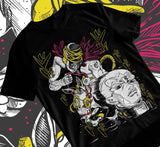 Here at Everythinganimee we only have the best shirts in the world! Step into the world of JoJo's Bizarre Adventure with this Made in Heaven T-Shirt, featuring a striking design of one of the series' most iconic Stands.