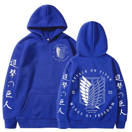 Gear up for an epic journey beyond the walls with our Attack on Titan Hoodie, If you are looking for more Attack on Titan Merch, We have it all!| Check out all our Anime Merch now!