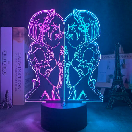 This light box casts a gentle glow that brings the beloved twin maids to vivid life. | If you are looking for Re:Zero Merch, We have it all! | check out all our Anime Merch now!