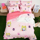 Sailor Moon Bed Sheets Quilt Set