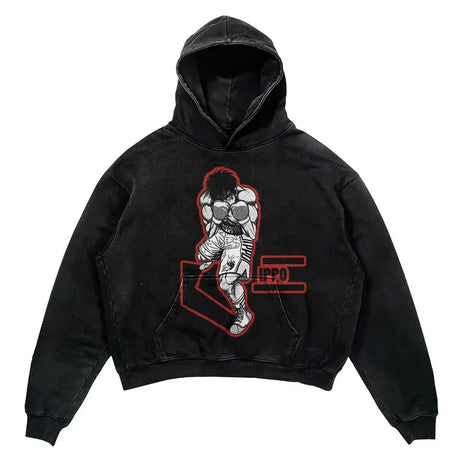 Sport this hoodie's striking graphics that pay tribute to 'Hajime no Ippo's' resilient essence. If you are looking for more Hajime no Ippo Merch, We have it all! | Check out all our Anime Merch now!