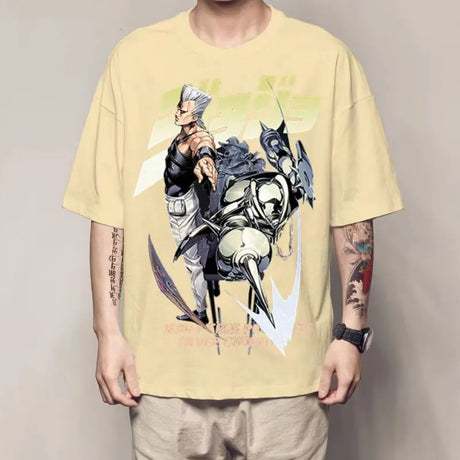 Showcase your love for JoJo's Bizarre Adventure with this Jan Pierre Polnareff Anime T-Shirt. Here at Everythinganimnee we have the best anime merch! Free Global Shipping
