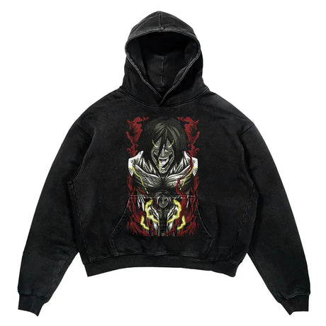 This hoodie carries the fierce spirit of the anime's beloved characters. | If you are looking for more Attack of Titan Merch, We have it all! | Check out all our Anime Merch now!