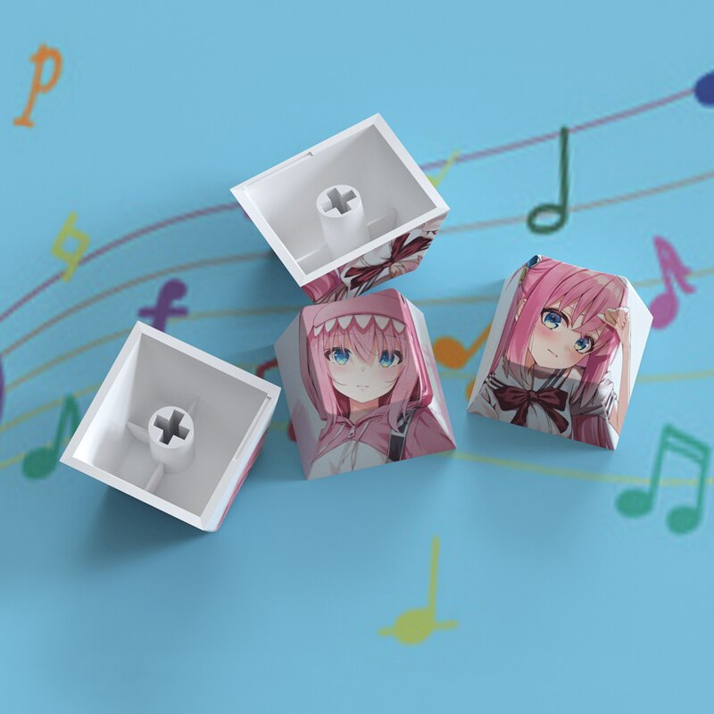 BOCCHI THE ROCK: 4-Piece Cherry Profile Keycaps Set