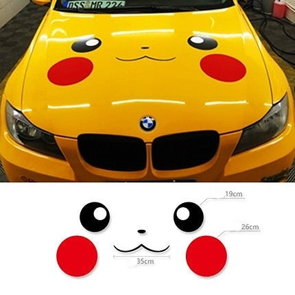 Pokémon Pikachu Face Stickers