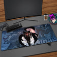 Solo Leveling Mouse Pad Manga Sung Jinwoo Anime Mousepad XXL Large Computer Mouse Mat Rubber Table Carpet 900x400mm Desk Mat Pad, everythinganimee