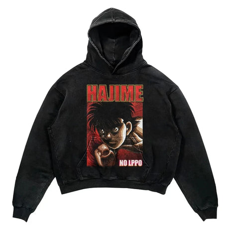 Sport this hoodie's striking graphics that pay tribute to 'Hajime no Ippo's' resilient essence. If you are looking for more Hajime no Ippo Merch, We have it all! | Check out all our Anime Merch now!