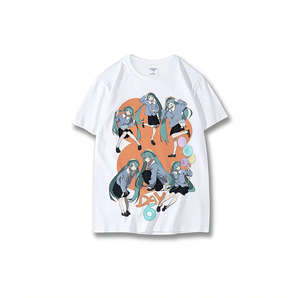 Get in style with our brand new Hatsune Miku Tee Series | Here at Everythinganimee we have the worlds best anime merch | Free Global Shipping