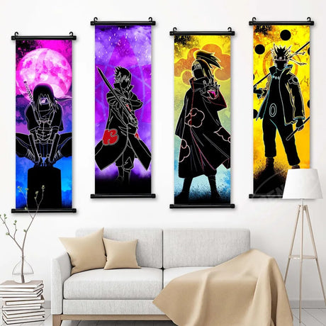 Naruto Wall Art Canvas Scrolls