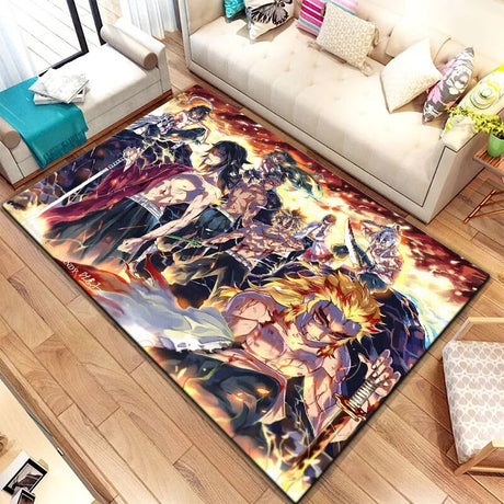 This unisex floor mat brings the fearless spirit of Demon Slayer into any space. If you are looking for more Demon Slayer Merch, We have it all!| Check out all our Anime Merch now!