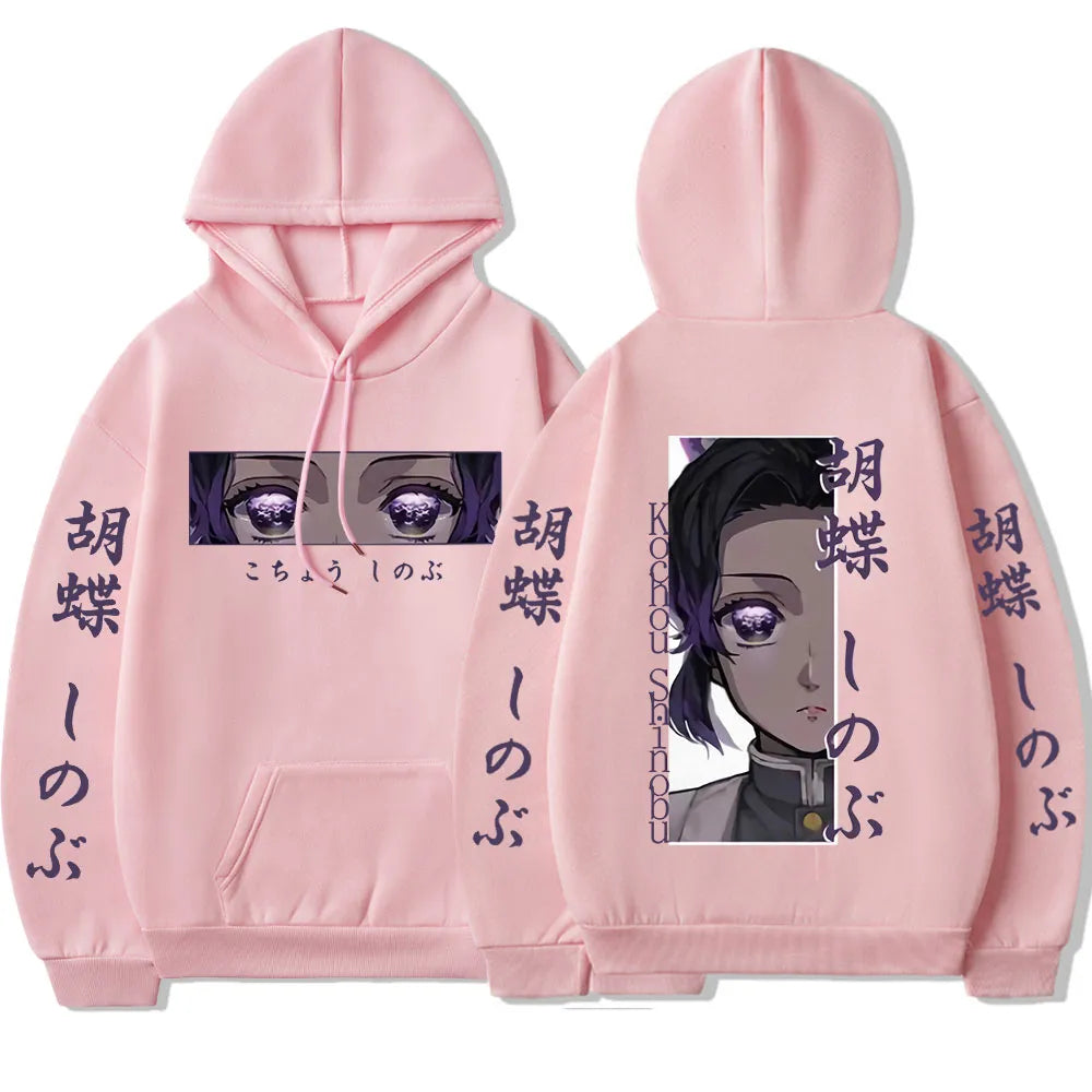 Experience the Elegance Shinobu Kochou with our Demon Slayer Hoodie! | If you are looking for more Demon Slayer Merch, We have it all! | Check out all our Anime Merch now!