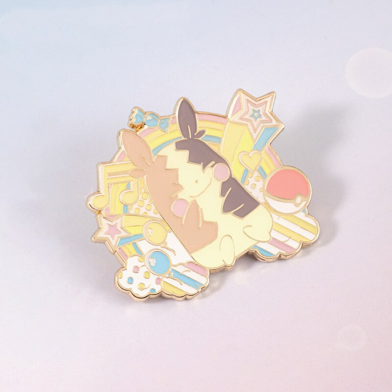 Pokemon Rainbow Series Metal Badges