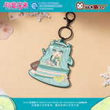 Hatsune Miku Keychain Pendant - Vocaloid Cosplay Rubber Key Chain Ring