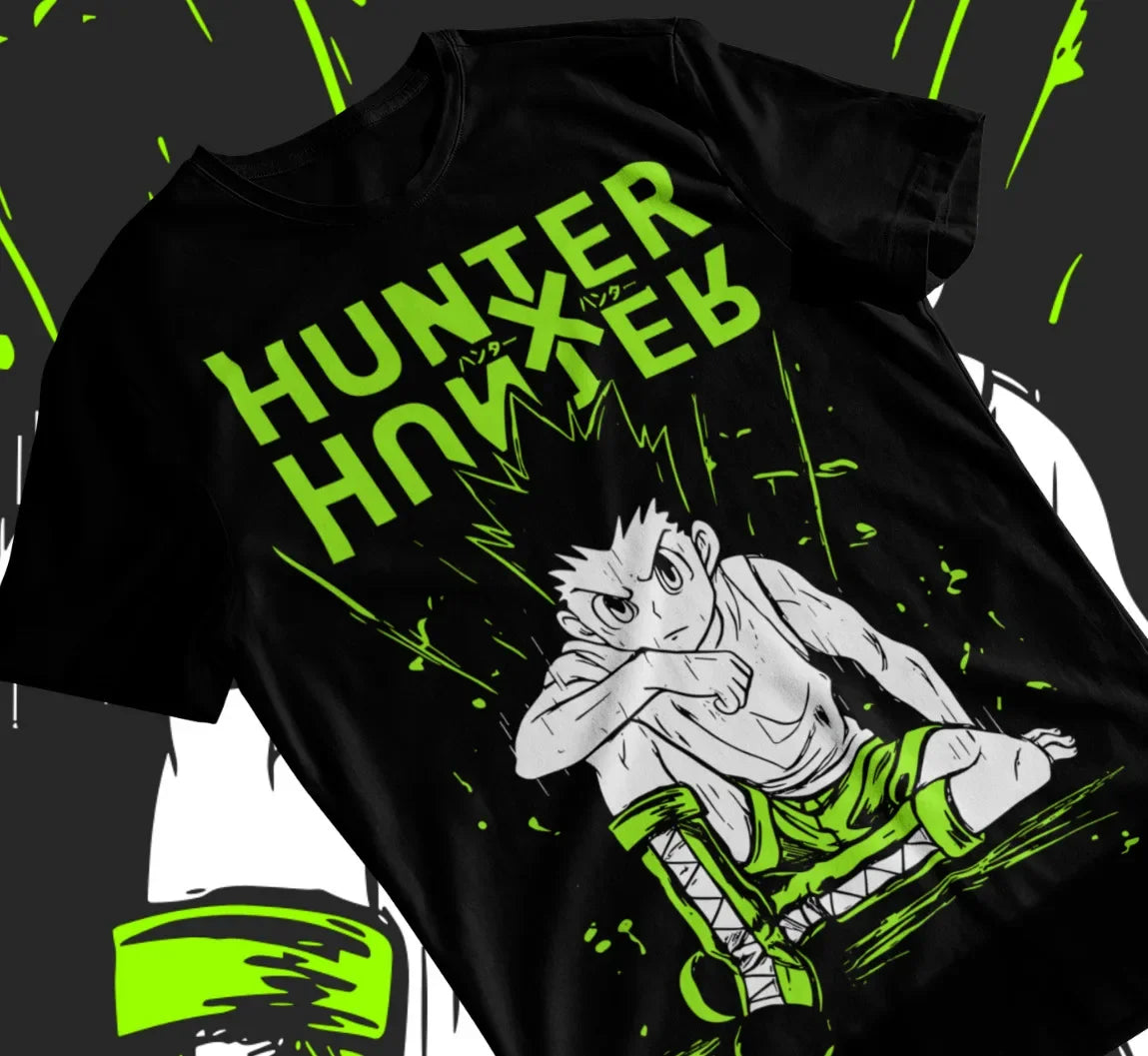 Here at Everythinganimee we have only the best anime merch! Free Global Shipping.
Unleash your inner hunter with this dynamic Hunter X Hunter Gon Anime T-Shirt. Featuring a powerful and intense design of Gon, this tee captures the spirit and determination that defines one of anime's most beloved characters.