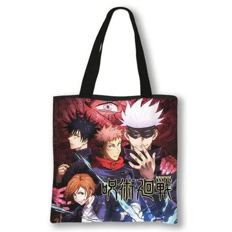 This canvas bag is a labor of love, to capture love of your anime characters. If you are looking for more Jujutsu Kaisen Merch, We have it all! | Check out all our Anime Merch now!