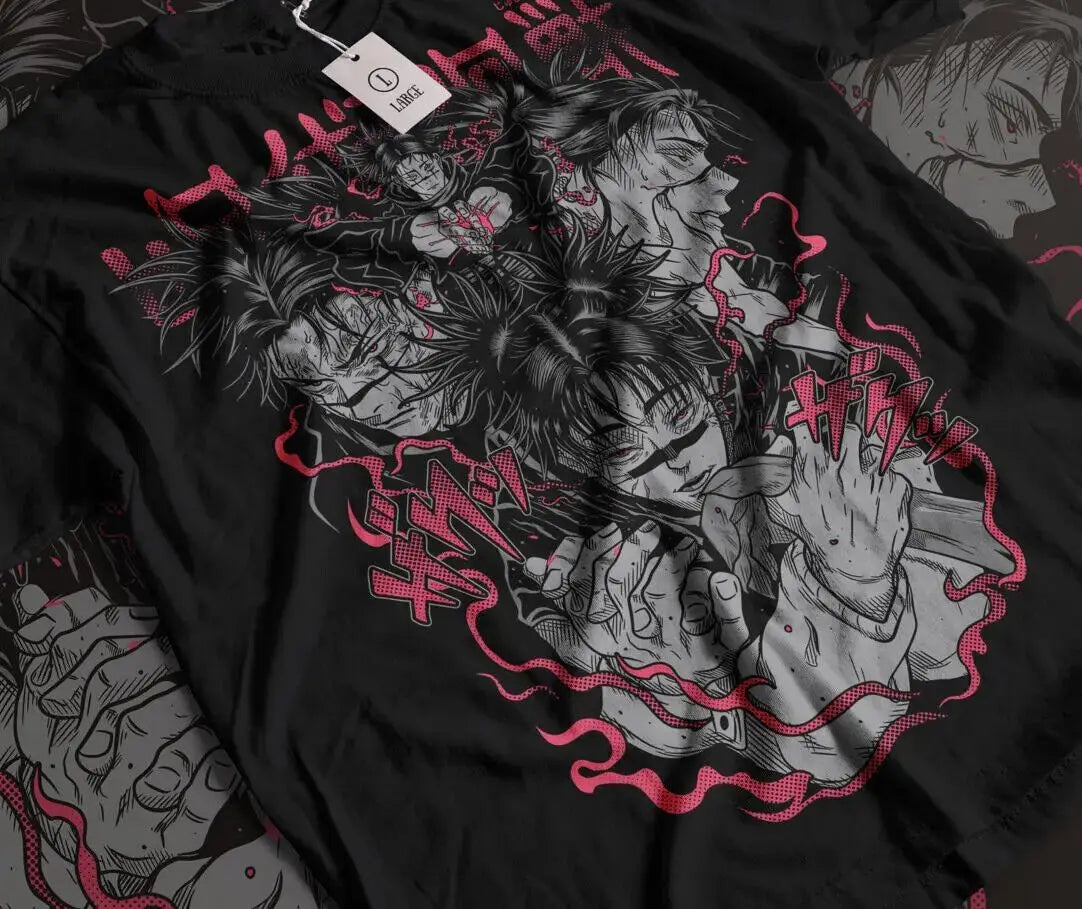 Here at Everythinganimee we have only the best anime merch! Free Global Shipping.
Embrace the dark allure of Jujutsu Kaisen with this striking Choso shirt, designed for true fans of the series. The detailed artwork showcases the intensity of Choso, one of the most intriguing characters in the anime. 