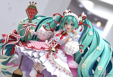 This figurine showcase Hatsune Miku in a whimsical, dessert-themed ensemble. | If you are looking for more Vocaloid Merch, We have it all! | Check out all our Anime Merch now!