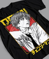 Here at Everythinganimee we have the best anime shirts in the world. Step into the world of Chainsaw Man with the fierce and bold Denji Strike Tee! Featuring Denji in his signature pose, this shirt captures the raw energy and determination of the character. 