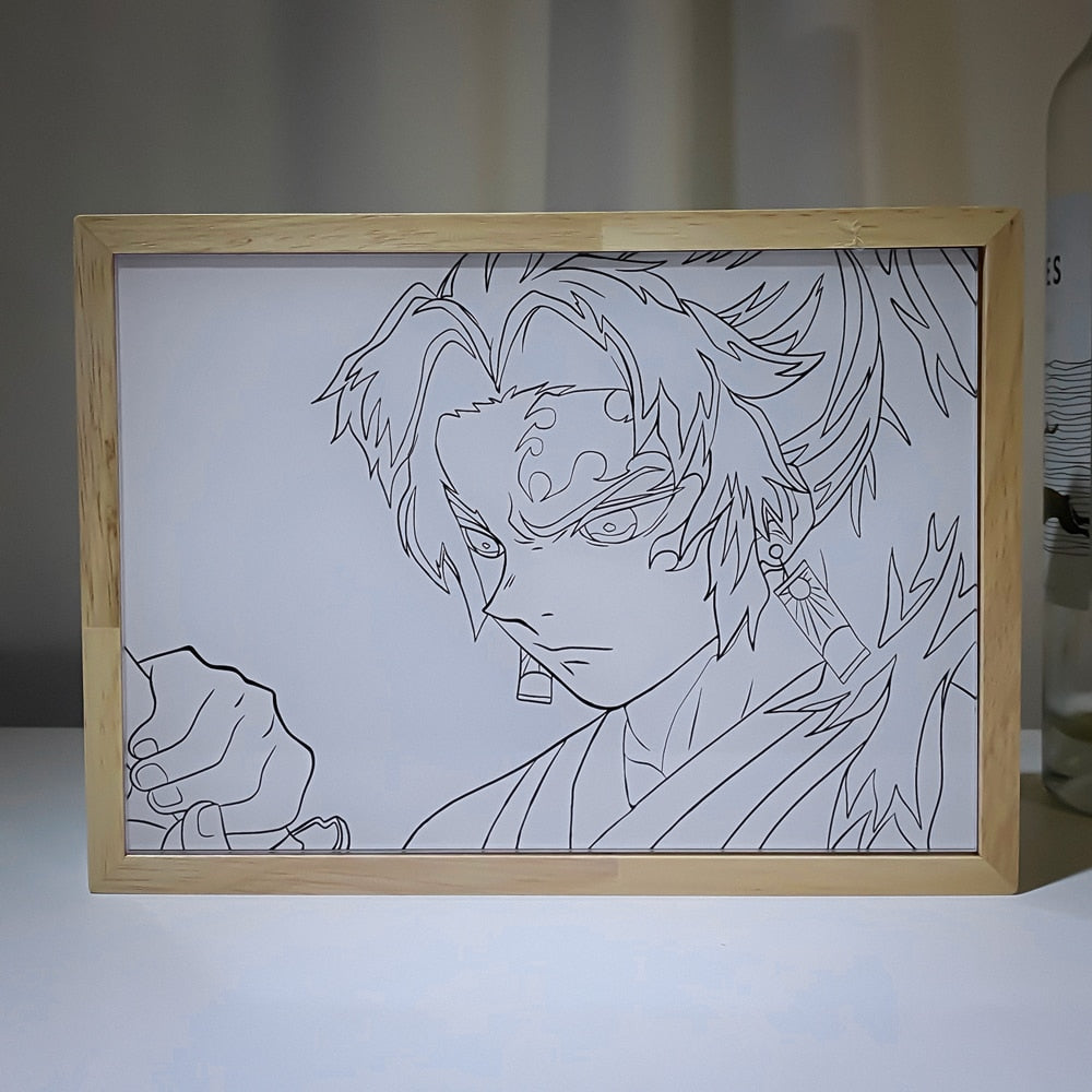 Demon Slayer yorichi LED Photo Frame Light