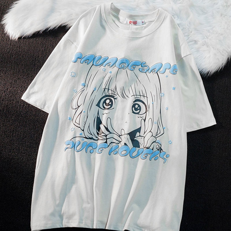 Divine Comfort Aqua Oversized Tee - Konosuba Collection