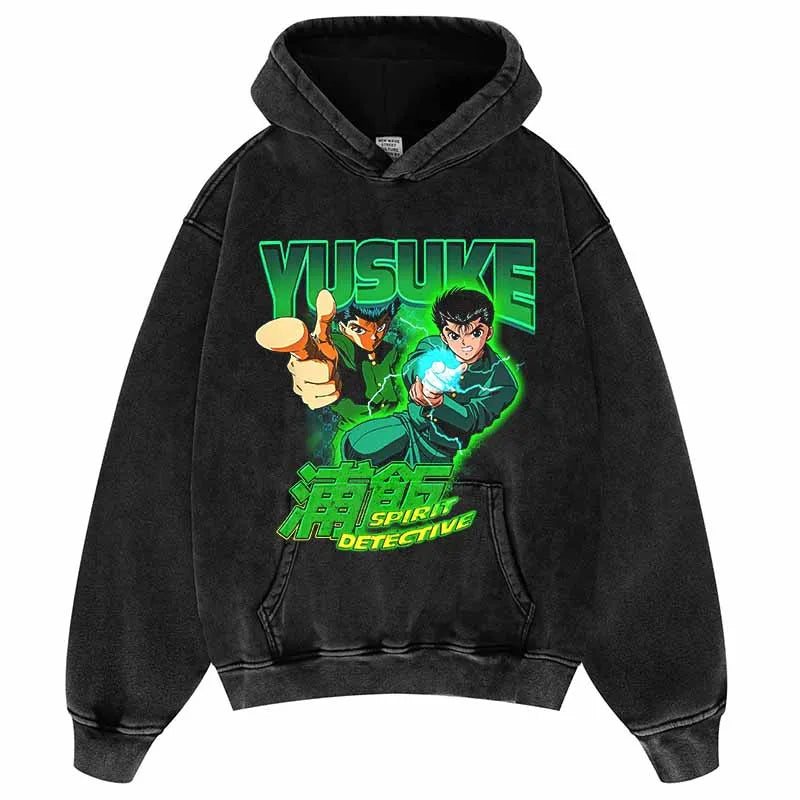 This Hoodie celebrates the beloved YuYu series, ideal for both Autumn & Winter. | If you are looking for more YuYu Hakusho Merch, We have it all! | Check out all our Anime Merch now!