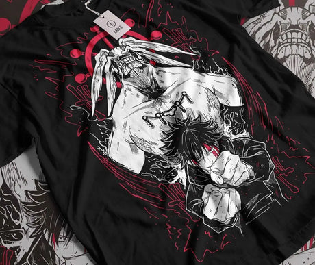 Here at Everythinganimee we have the best anime shirts in the world. 
Channel the power of Megumi Fushiguro and his cursed techniques with the Megumi Cursed Shadows Tee from Jujutsu Kaisen.