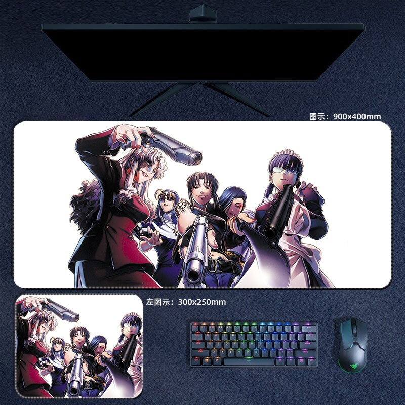 Black Lagoon Mouse Pads