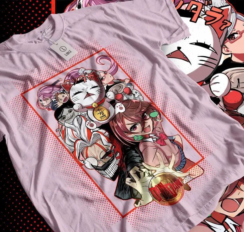 Immerse yourself in this striking Dandadan Tee, perfect for anime fans. Looking for more Dandadan merch? Explore our full collection of anime merch now!