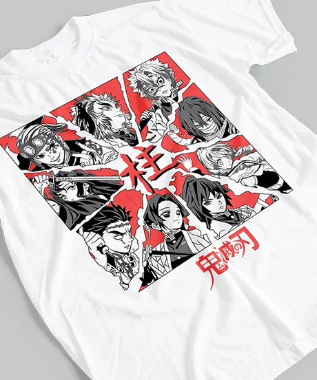 Immerse yourself in this striking Demon Slayer Tee, perfect for anime fans. Looking for more Demon Slayer merch? Explore our full collection of anime merch now!