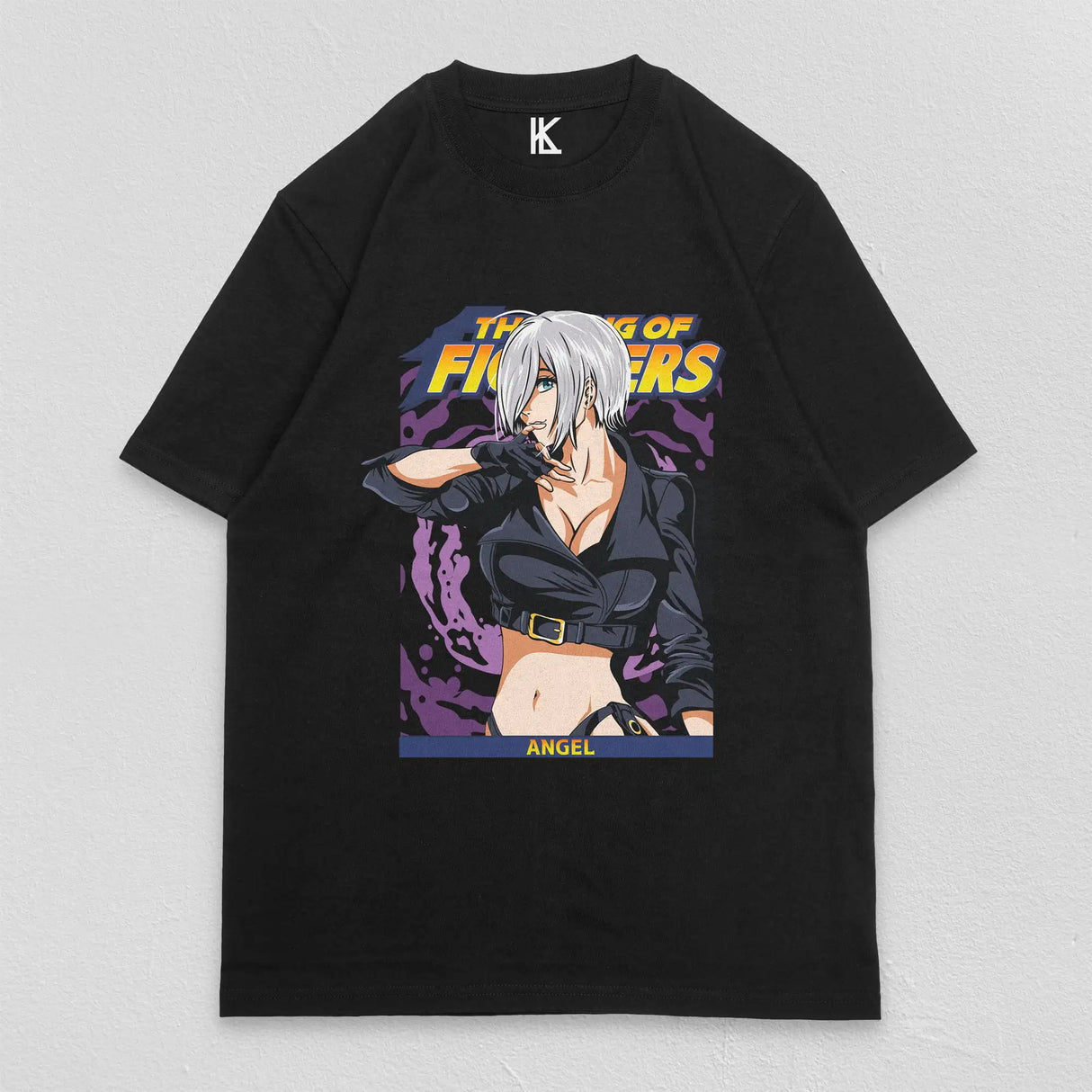 Here at Everythinganimee we have the best anime shirts in the world.
Unleash your inner fighter with this bold and stylish Angel tee from The King of Fighters. Featuring the fierce and captivating Angel, this shirt brings her dynamic presence to life with a striking design that’s perfect for fans of the iconic fighting game series.