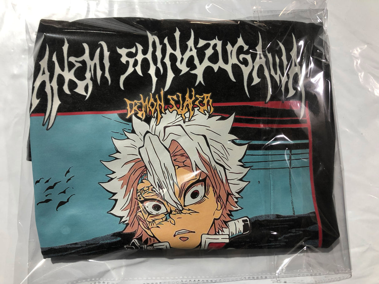 Sanemi Shinazugawa Vintage Acid Wash Demon Slayer Tees