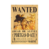 One Piece Wanted Bounty Posters