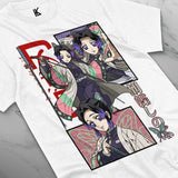 Here at Everythinganimee we have the best anime shirts in the world.
Embrace the grace and strength of Shinobu Kocho from Demon Slayer with this stunning tee. Featuring vibrant artwork that highlights her unique style and elegance, this shirt is a perfect addition to any fan's collection.